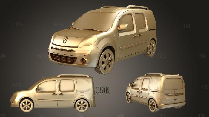 Renault Kangoo 2010 stl model for CNC